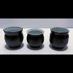Matte Black Cauldron Cups